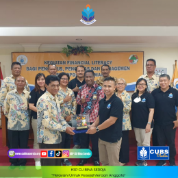 Kunjungan kerja Manajer,Pengurus dan Pengawas KSP CU Bina Seroja ke KSP Kopdit Obor Mas Maumere,Flores NTT