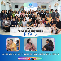 Rapat focus grup discussion KSP CU Bina Seroja.